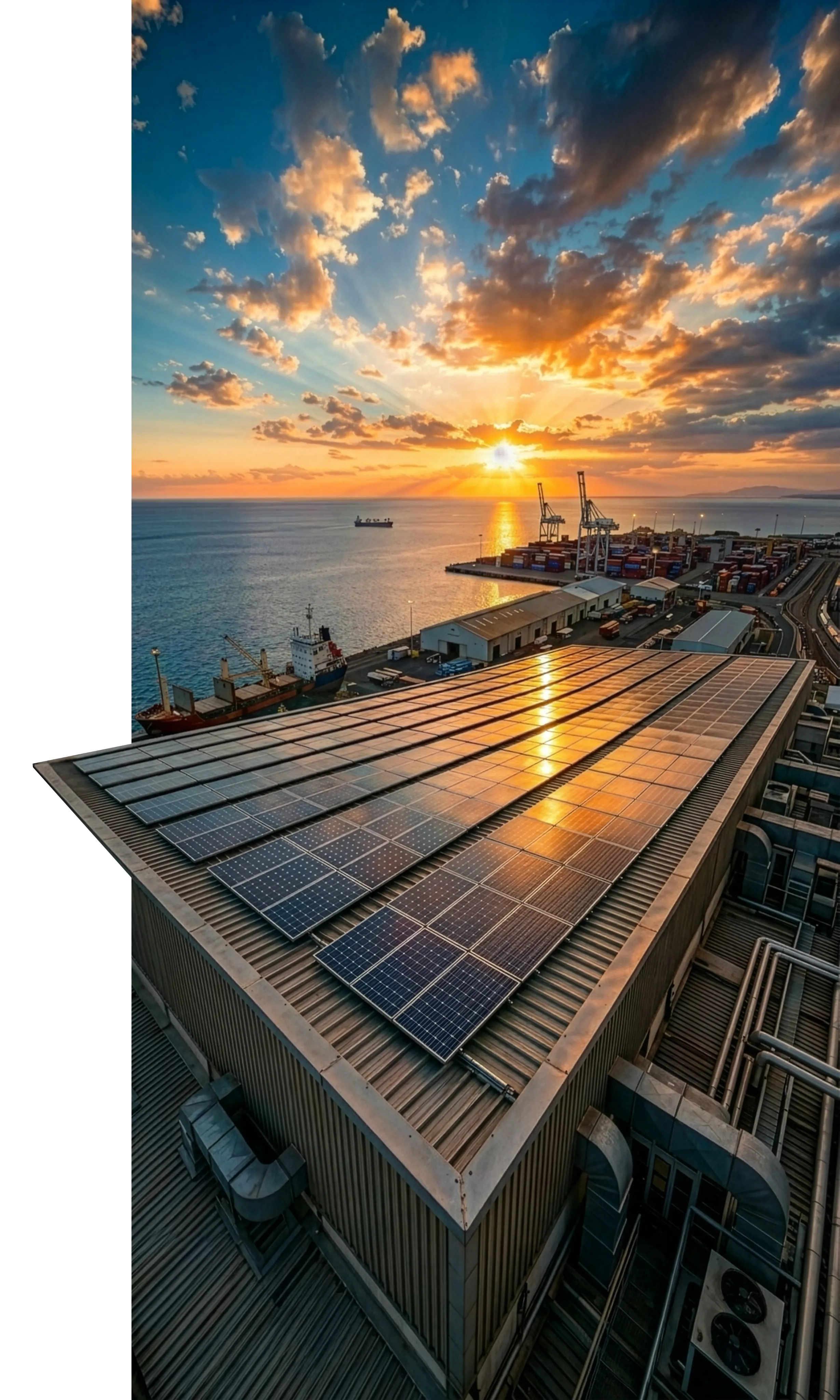 Panneaux photovoltaïques sur les sites de stockage Reunimer — transition énergétique